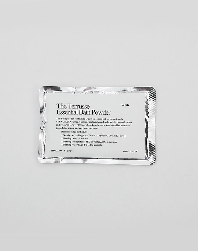 【The Terrusse】-Essential Bath Powder / Portion / White